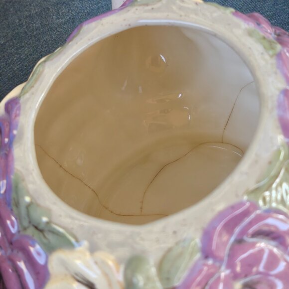 Vintage Flowers In A Basket Teapot; decorative teapot - Picture 10 of 12